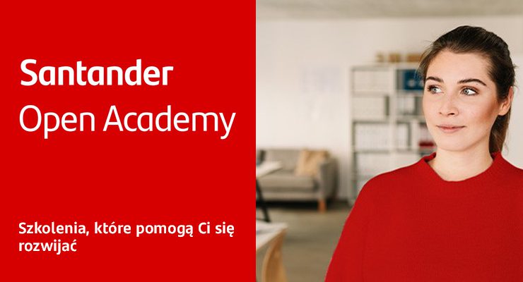 Baner z logo projektu "Santander Open Academy"
