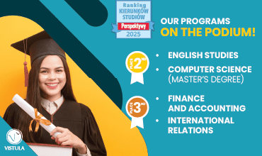 Success of Vistula University in the Perspektywy University Ranking 2025 – Our Degree Programs Among the Best Once Again!