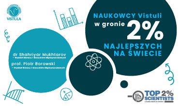 Naukowcy Vistuli w gronie 2% najlepszych badaczy na świecie