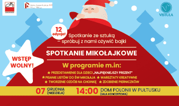 Mikołajkowe „Spotkanie ze sztuką” w Domu Polonii w Pułtusku