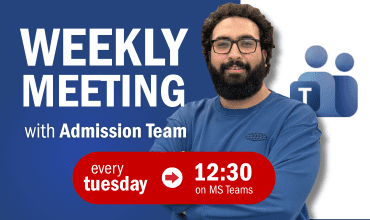 Weekly Online Meeting with the International Admissions Team