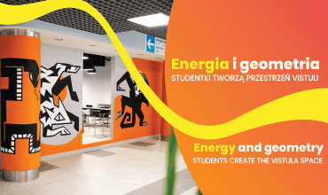 New mural in Vistula’s main hall – energy, geometry and student creativity