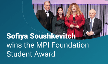 Sofiya Soushkevitch wins the MPI Foundation Student Award