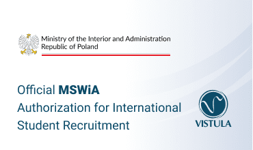 Vistula University Receives Official MSWiA Authorization for International Student Recruitment