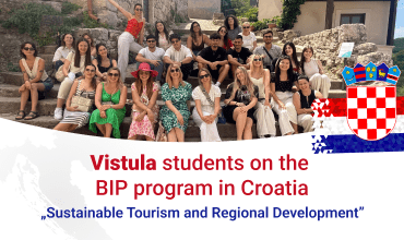 Vistula students participated in an international BIP programme in Croatia