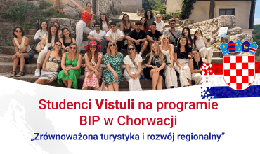 Studenci Vistuli uczestniczyli w międzynarodowym programie BIP w Chorwacji